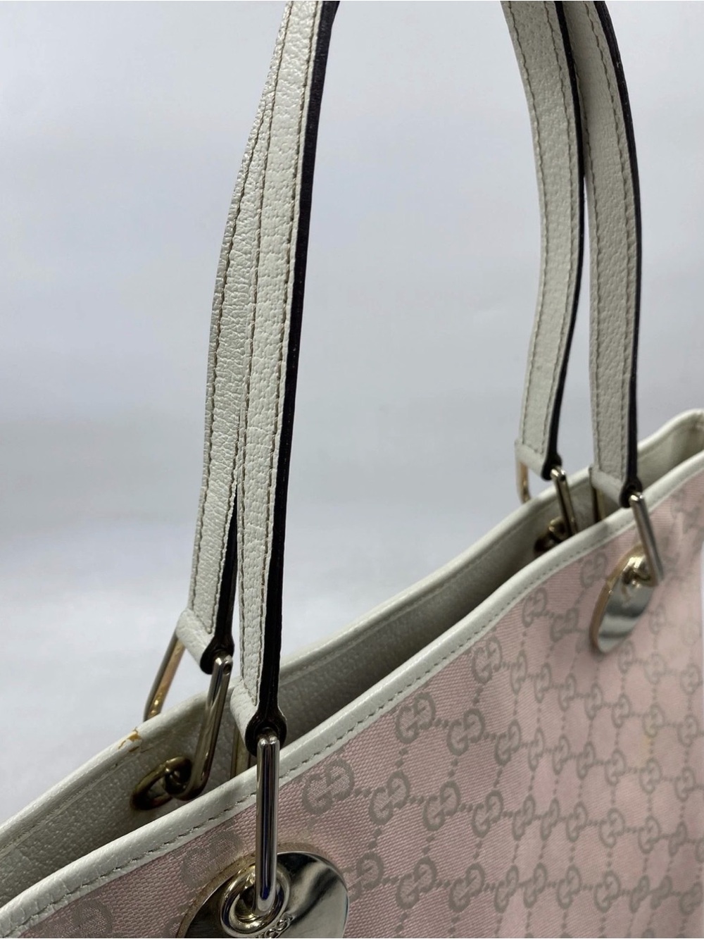 Vintage Gucci Pink Monogram Tote Bag - Picture 3 of 9